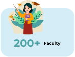 200+ Faculty
